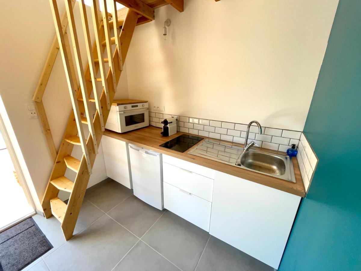 Annexe Des Pins - Studio Gite Avec Piscine & Climatisation Villeneuve-les-Beziers Exterior photo